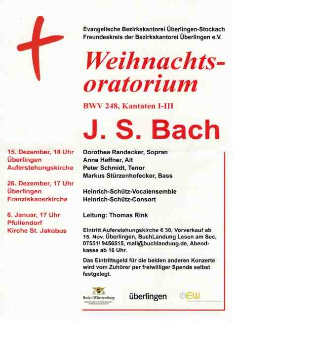 Bach Weihnachtsoratorium 2